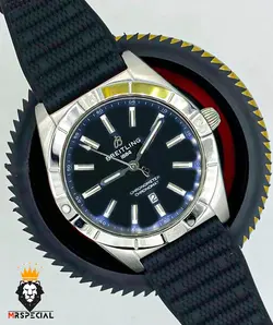ساعت مچی مردانه برایتلینگ بند برزنتی اتوماتیک BREITLING CHRONOMAT 01400 - فروشگاه ساعت مستر اسپشیال