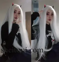 کلاه گیس سفید بلند اورجینال