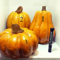 کدو هالوین بزرگ پلی استر در 3 طرح کیفیت عالی