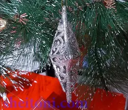 اویز ستاره درخت کریسمس 4 عددی