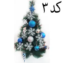 درخت کریسمس 90 سانتی تزیین شده کد 3