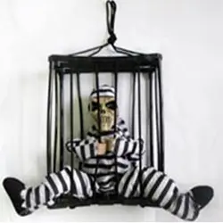 اسكلت زندانی متحرک سخنگو و سنسوردار چراغ دار