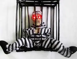 اسكلت زندانی متحرک سخنگو و سنسوردار چراغ دار