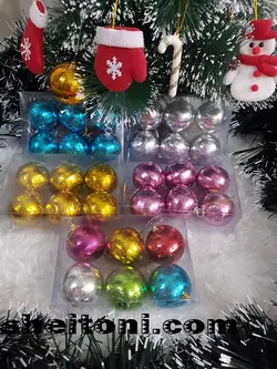 گوی کریسمس طلایی قطر 6 سانت