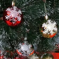 گوی کریسمس 6 عددی کد bk-955-1