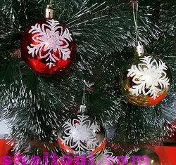 گوی کریسمس 6 عددی کد bk-955-1