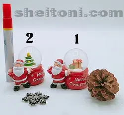 گوی شیشه ای چراغ دار کریسمس