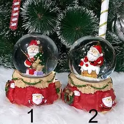 گوی موزیکال چراغ دار بابانوئل فول