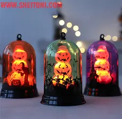 گوی چراغدار هالووین طرح کدو و اسکلت