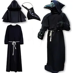 ست لباس طاعون با ماسک