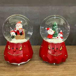 گوی موزیکال چراغ دار کریسمس فول