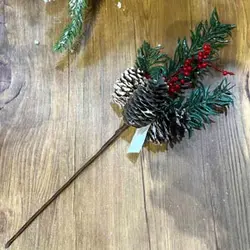 شاخه گل کریسمس با بری وکاج کد 137-12