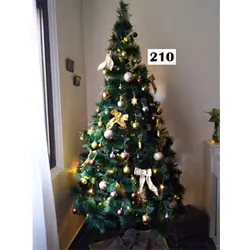 درخت کریسمس 210 سانت سبز سوزنی