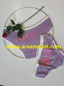 شورت فانتزی نخی طرح دونات