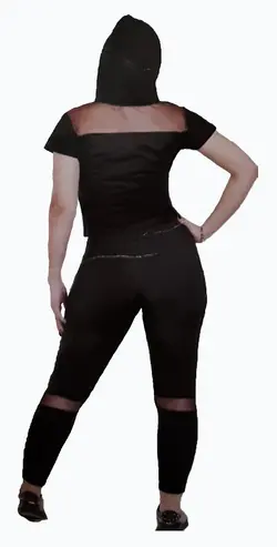 تیشرت شلوار توردار ورزشی زنانه