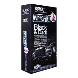 کاندوم مشکی تاخیری کدکس مدل BLACK &amp; DARK بسته ۱۲ عددی