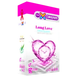 کاندوم لذت طولانی ایکس دریم مدل Long Love تعداد ۱۲ عددی