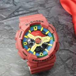 ساعت مچی مردانه و پسرانه کاسیو جی شاک تقویم هفتگی CASIO G- SHOCK ga110