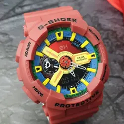 ساعت مچی مردانه و پسرانه کاسیو جی شاک تقویم هفتگی CASIO G- SHOCK ga110