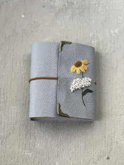 دفتر چرمی طرح افتابگردان