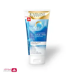 ژل پاکسازی صورت 8 کاره (ژل، اسکراب، ماسک) اولاین