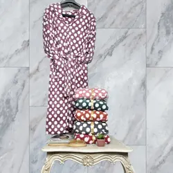 حوله تن پوش نانو کلاهدار طرح توپ توپی ( میکروفایبر)