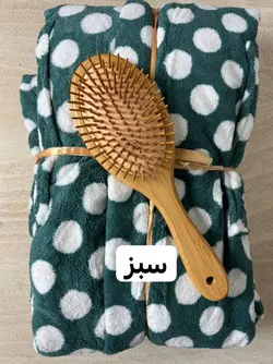 حوله تن پوش نانو کلاهدار طرح توپ توپی ( میکروفایبر)