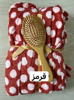 حوله تن پوش نانو کلاهدار طرح توپ توپی ( میکروفایبر)