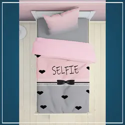 روتختی صورتی قلب و پاپیون 2093