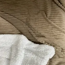 پتو ببعی (پتو گوسفندی) دونفره کرم