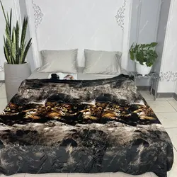 پتو ژله ای مسافرتی طرح ببر کد p109