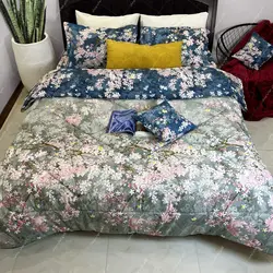 روتختی طوسی آبی شاخه ای کد 886