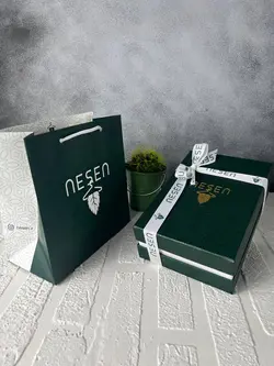ست کراوات و دستمال جیب مردانه مشکی طلایی