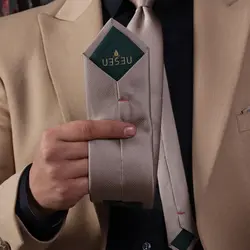 ست کراوات و پوشت ساده NESEN طرح آکسفورد PL1 - کراوات نسن