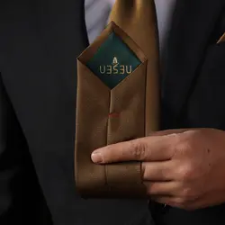 ست کراوات و پوشت ساده NESEN طرح آکسفورد PL1 - کراوات نسن