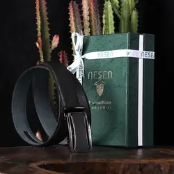 خرید آنلاینکمربندمردانه ریلی چرم طبیعی کراوات نسن