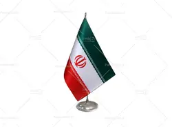 پرچم رومیزی لیزری ایران با پایه استیل