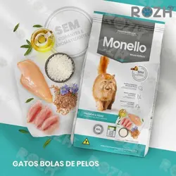 غذای خشک گربه مونلو هربال طعم مرغ 1 کیلوگرم