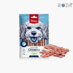 تشویقی سگ ونپی مدل Chicken Jerky &amp; Codfish Sandwiches وزن 100 گرم