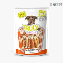 تشویقی سگ ترولی (ونپی) مدل کلسیم مرغ ، Chicken Calcium bone وزن 90 گرم
