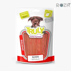 تشویقی سگ ترولی (ونپی) مدل تکه های اردک ، Duck Slices وزن 90 گرم