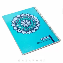 دفتر 60برگ سیمی جلد شده  - بازاروما
