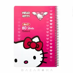 دفتر مشق دخترانه سیمی 80 برگ  - بازاروما