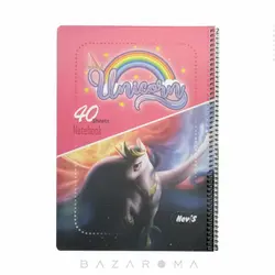 دفتر نقاشی A4 مدل یونیکورن 40 برگ - بازاروما