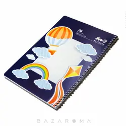 دفتر شطرنجی 60 برگ فانتزی جلد طلقی - بازاروما