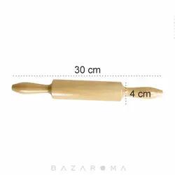 وردنه چوبی دکوری ساده برند بلوط - بازاروما