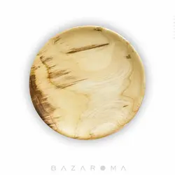 بشقاب چوبی تخت برند بلوط کد 03 - بازاروما