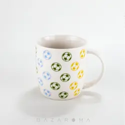 لیوان سرامیکی طرح توپ فوتبال 580 میل - بازاروما