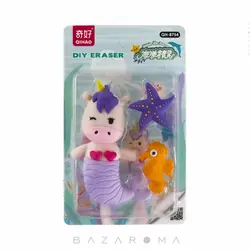 ست پاک کن فانتزی یونیکورن پری دریایی بسته 3 تایی - بازاروما