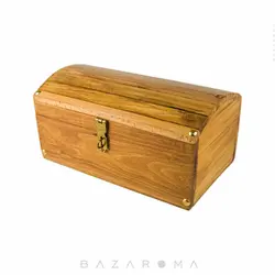 صندوقچه چوبی خود رنگ بلوط کد 30 - بازاروما